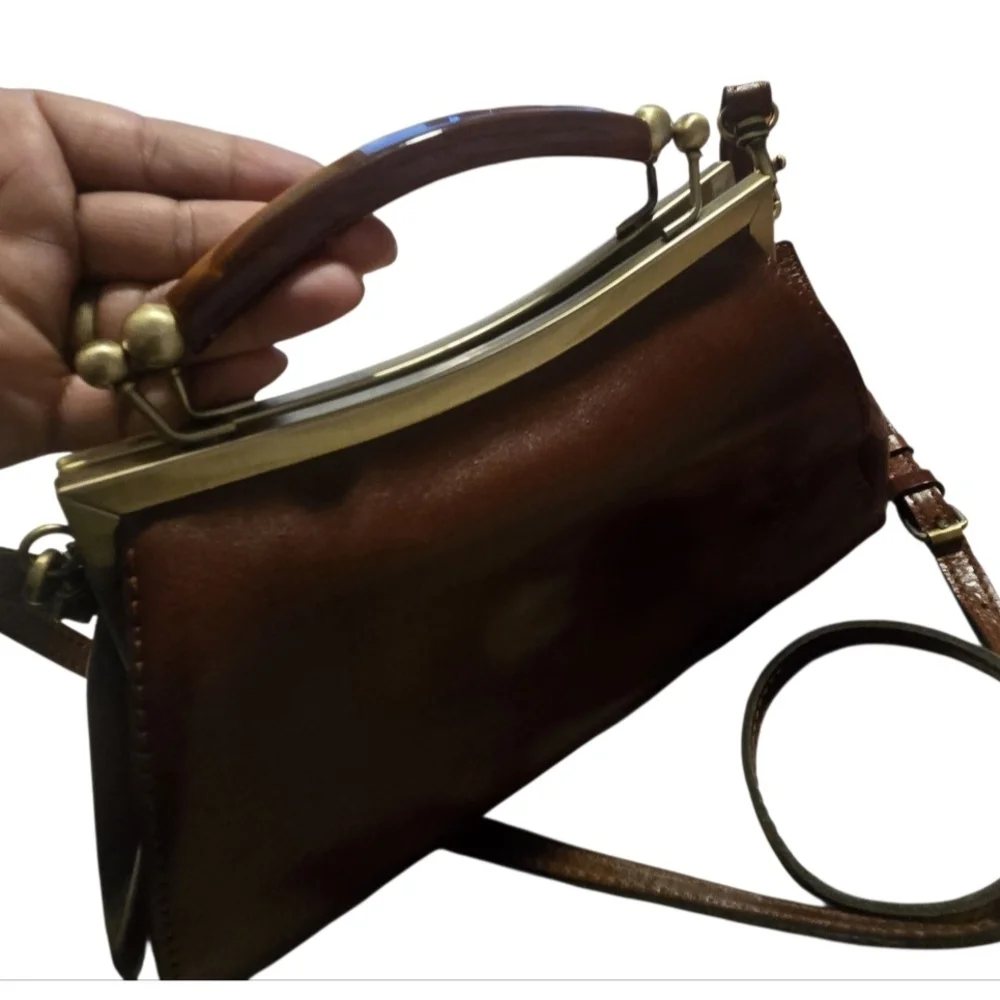 Patricia Nash legant Brown Leather Handbag - Picture 4 of 13